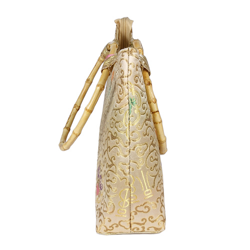 Tasche aus Seide mit Bambushenkel, Handtaschen, Asiatisch, 6706